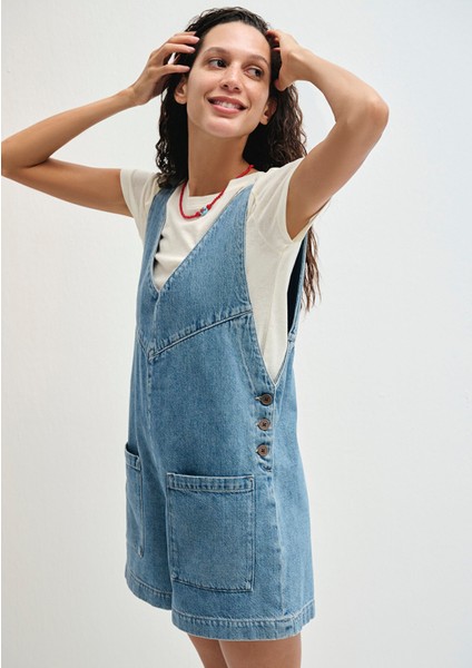 Reva Real Blue Gölgeli Açık Mavi Jean Tulum 1010987-89778