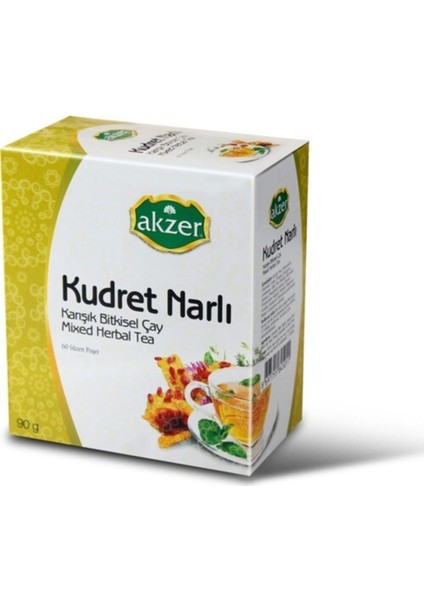 Akzer Kudret Narlı Bitki Çayı 60 Süzen Polet 90 gr