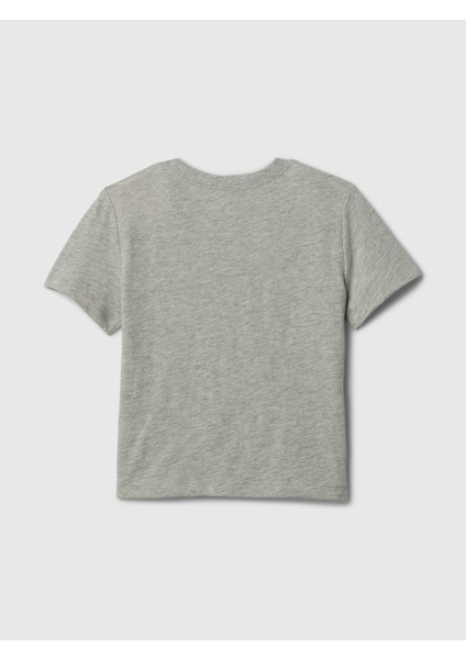 Erkek Bebek Gri babyGap logo tshirt modelleri