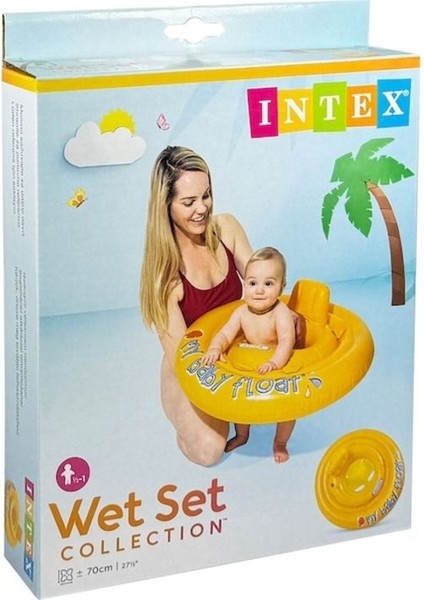 Oturaklı Ayak Geçmeli Bebek Flatörü Sarı ( 6-12 Ay )
