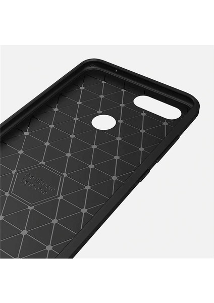 Xiaomi Mi 8 Lite ile Uyumlu Kamera Korumalı Darbe Önleyici Carbon Brushed Silikon Kılıf modelleri