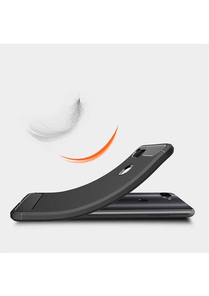 Xiaomi Mi 8 Lite ile Uyumlu Kamera Korumalı Darbe Önleyici Carbon Brushed Silikon Kılıf fırsatları