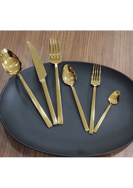 Şık 36 Parça Çatal, Kaşık ve Bıçak Seti, Dayanıklı Çelik Mutfak Aksesuarları modelleri