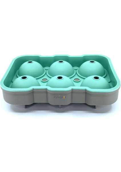 Yeşil Gri Büyük Silikon Top Buz Kalıbı, 6'lı, 130x190 mm modelleri