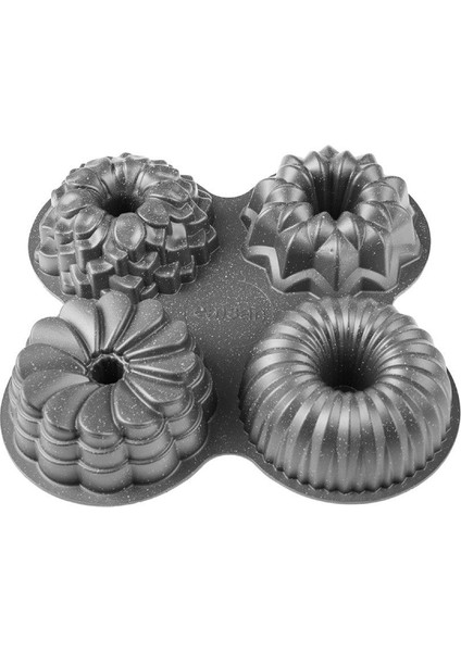 Gri Çok Amaçlı Kek Kalıbı, Alüminyum, 4'lü Set fırsatları