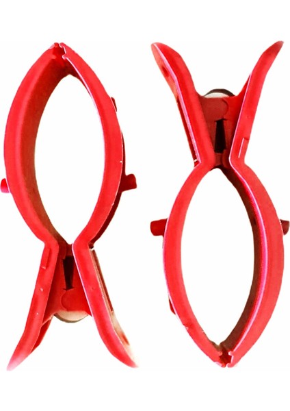 Renkli 2'li XL plaj ve açık alan sabitleyici set, Kırmızı, 3+ yaş modelleri