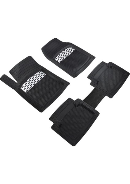 Daewoo Tico Uyumlu 3D Havuzlu Oto Paspas Sportive Kesilebilir Model Krom Ags