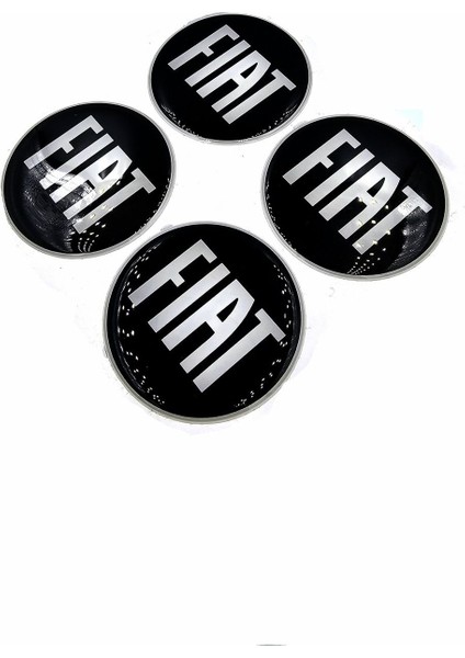 Fiat Tasarım Damla Sticker Siyah Fiat Jant Göbeği 5.5cm Uyumlu fiyatları