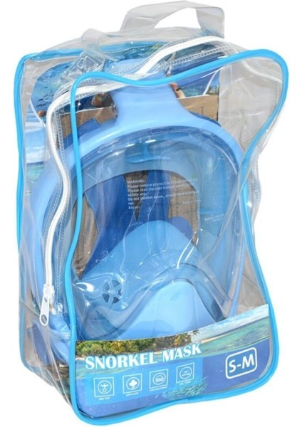Katlanabilir Şnorkel Maske Çantalı L/XL Rahat ve Pratik Renk: Turuncu