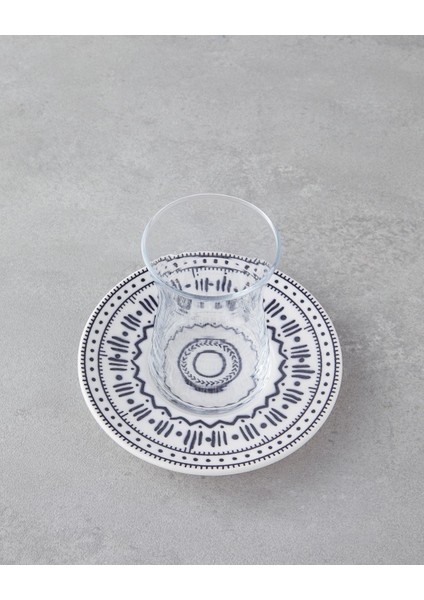 12 Parça Siyah Porselen Çay Takımı, 6 Kişilik, BPA Free, Elegant ve Şık Tasarım fiyatları