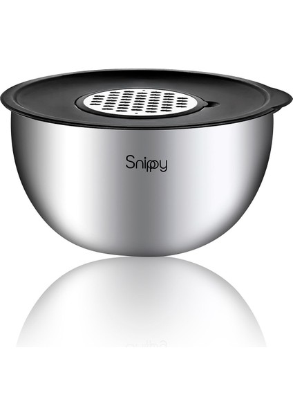 Paslanmaz Çelik 9 Parça Rendeli ve Saklama Kabı Seti, 16-24 cm, 4,4 L, 6+ parça