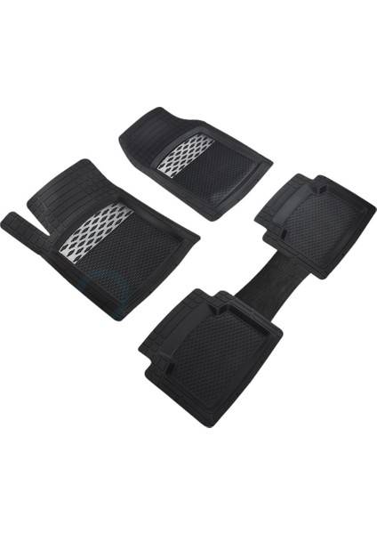 Tata Vista Uyumlu 3D Havuzlu Oto Paspas Sportive Kesilebilir Model Carbon Ags