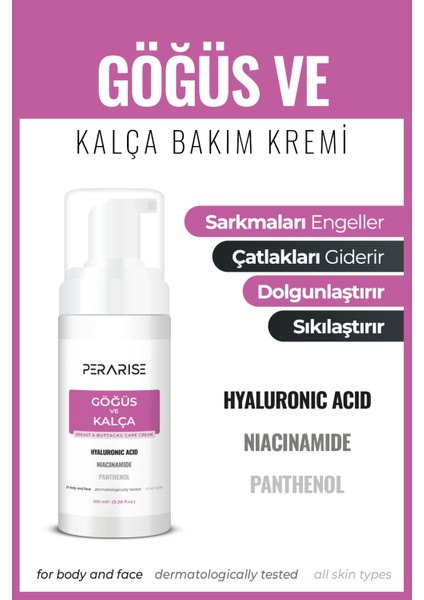 1 HAFTADA ETKİLİ SONUÇ! Göğüs Kalça Büyütü'cü Dikleştirici Dolgunlaştırıcı Sıkılaştırıc.ı Çatla'k Giderici Koruma Bakım Kremi