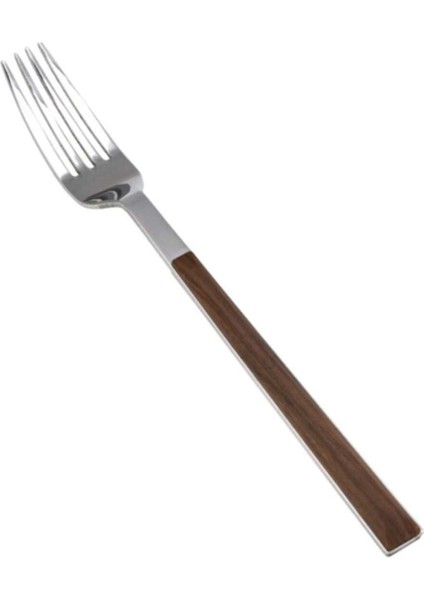 Ahşap tatlı çatalı, şık tasarım, hafif ve dayanıklı paslanmaz çelik materyal modelleri