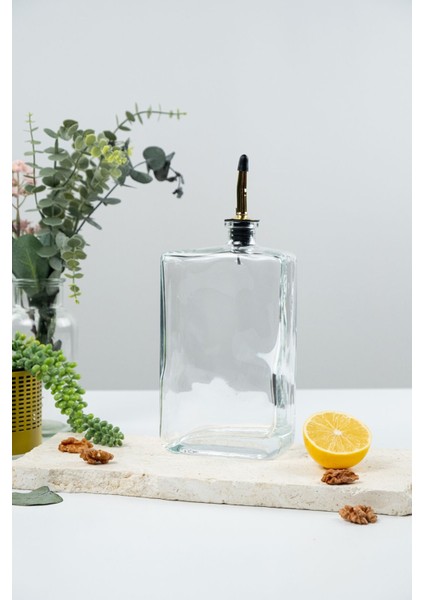 2'li 750ml Cam Yağdanlık Seti, Sızdırmaz, Şeffaf, Renk: Sarı, Hacim: 750 ml, Parça Sayısı: 4 modelleri