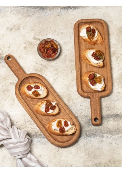 Ahşap 2'li Sunum Tabağı, Steak Sunum, Servis Tabağı, Kahverengi, BPA Free modelleri