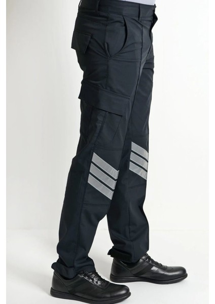 Yeni Tip Özel Güvenlik Pantolon Reflektörlü Kargo Cepli