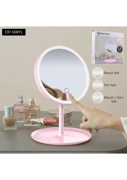 Oval Işıklı Makyaj Aynası