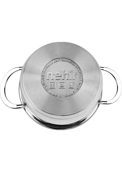 Paslanmaz Çelik Mini Tencere Seti 6 Parça, 12-14-16 cm, İndüksiyon ve ocakta kullanılır