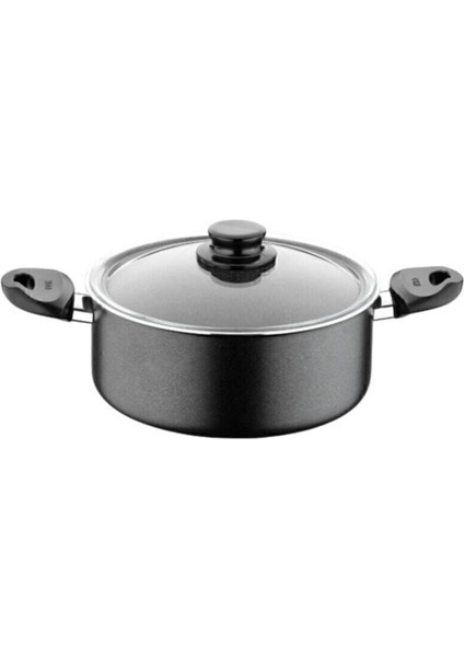 22 cm yüksek kaliteli taş döküm tencere, yapışmaz taban, sağlıklı ve dayanıklı kullanım fiyatları