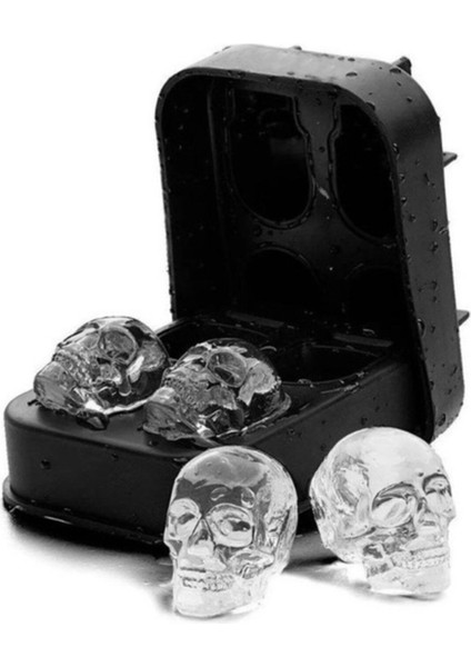 İskelet şekilli buz kalıbı, eğlenceli ve kullanışlı mutfak aksesuarı, plastik materyal