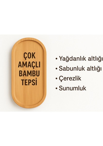 6'lı Bambu Sunum ve Çok Amaçlı Tepsi Seti 23x12 cm Bej Renkli fiyatları