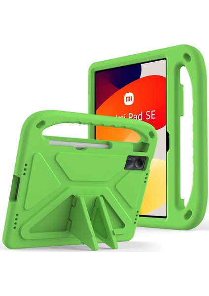Xiaomi Redmi Pad Se Kılıfı El Tutacağı Düşmeye Karşı Eva Tablet Kickstand Kılıfı-Yeşil (Yurt Dışından)