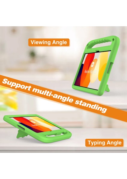 Xiaomi Redmi Pad Se Kılıfı El Tutacağı Düşmeye Karşı Eva Tablet Kickstand Kılıfı-Yeşil (Yurt Dışından) modelleri