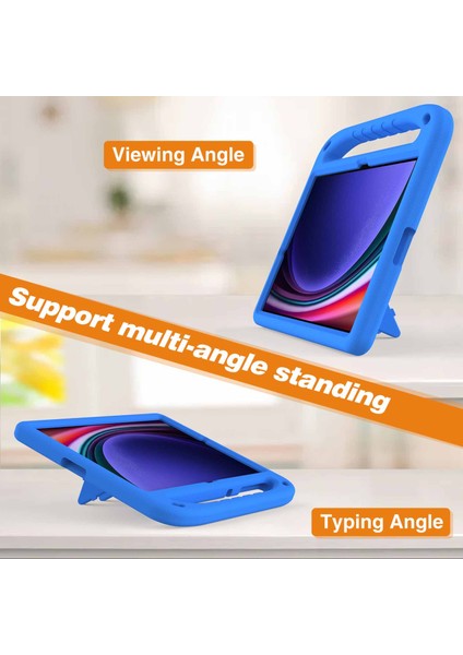 Samsung Galaxy Tab S9 Fe+Kılıf El Tutacağı Eva Tablet Kickstand Kılıfı-Mavi (Yurt Dışından) modelleri