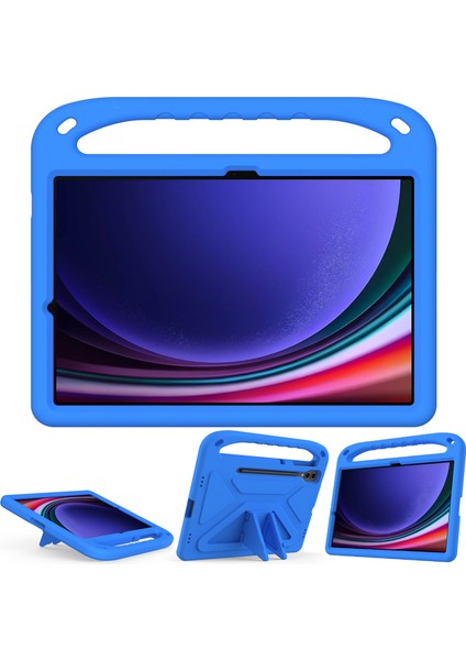 Samsung Galaxy Tab S9 Fe+Kılıf El Tutacağı Eva Tablet Kickstand Kılıfı-Mavi (Yurt Dışından) fırsatları