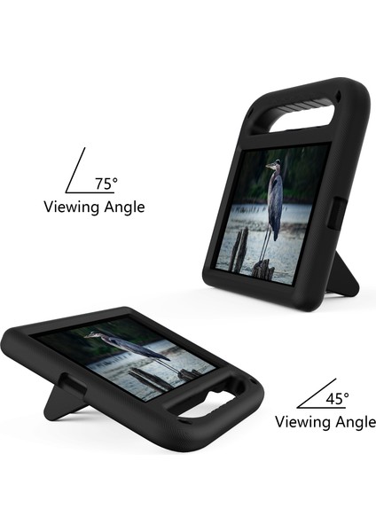 Kickstand Sap Tasarımı Düşmeye Dayanıklı Eva Tablet Kılıfı Samsung Galaxy Tab A 8.0 Wi-Fi (2019)SM-T290/TAB A 8.0 Lte (2019)SM-T295-SIYAH (Yurt Dışından)