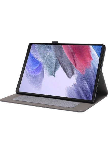 Lenovo Tab M10 (Gen 3) Deri Kılıf Iş Folio Standı Tablet Kılıfı Kart Yuvası Ile-Gri (Yurt Dışından)
