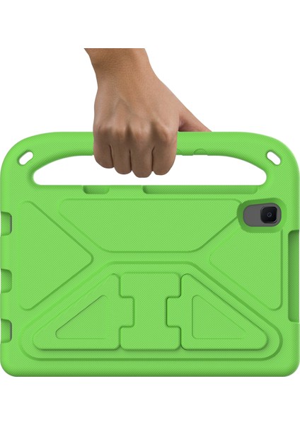 Kickstand Sap Tasarımı Düz ​​renk Çizilmeye Dayanıklı Düşmeye Karşı Dayanıklı Eva Tablet Kılıfı Huawei Mediapad M5 Lite 8-Yeşil (Yurt Dışından) indirimleri