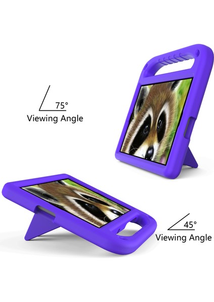 Kulp Kickstand Tasarım Tablet Koruma Eva Kılıf Kapağı Samsung Galaxy Tab A 10.1(2019)SM-T510/T515-MOR (Yurt Dışından)