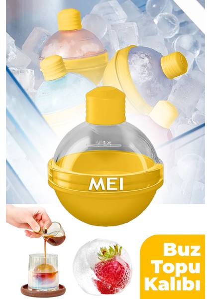 Yuvarlak silikon buz kalıbı, 6x6cm, çift katmanlı, sızdırmaz, mikrodalga ve bulaşık makinesi uyumlu