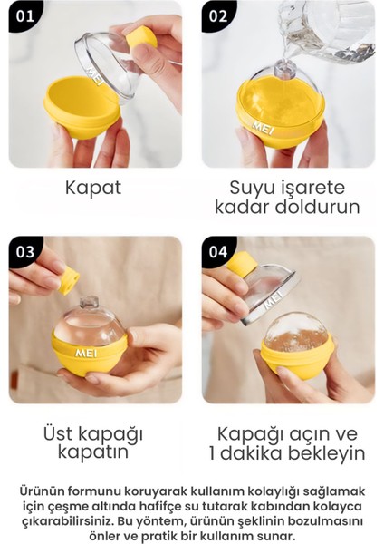 Yuvarlak silikon buz kalıbı, 6x6cm, çift katmanlı, sızdırmaz, mikrodalga ve bulaşık makinesi uyumlu modelleri