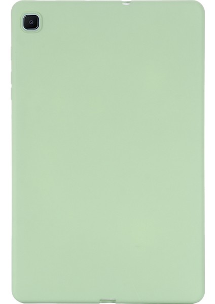 Samsung Galaxy Tab S6 Lite (2020)/(2022)/(2024) Kılıf Sıvı Silikon Çizilmeye Dayanıklı Tablet Kılıfı-Yeşil (Yurt Dışından)