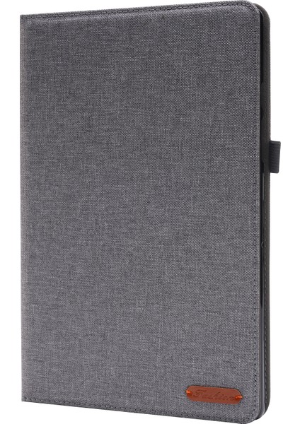 Lenovo Tab 10.1 (2025) TB-311XU/TAB TB311FU Deri Kılıf Kart Tutucu Kumaş Doku Tablet Standı Kapağı-Gri (Yurt Dışından) fiyatları