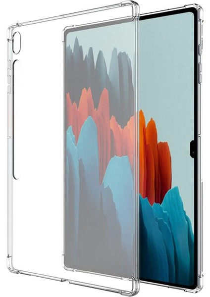 Samsung Galaxy Tab S7+/s7 Fe/s8+Tpu Tablet Kılıfı Güçlendirilmiş Köşeler Şeffaf Tablet Kapağı (Yurt Dışından)