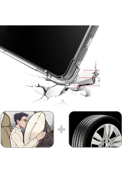 Samsung Galaxy Tab S7+/s7 Fe/s8+Tpu Tablet Kılıfı Güçlendirilmiş Köşeler Şeffaf Tablet Kapağı (Yurt Dışından)