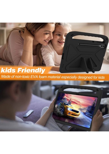 Samsung Galaxy Tab S9 Fe+Kılıf El Tutacağı Eva Tablet Kickstand Kılıfı-Siyah (Yurt Dışından) indirimleri