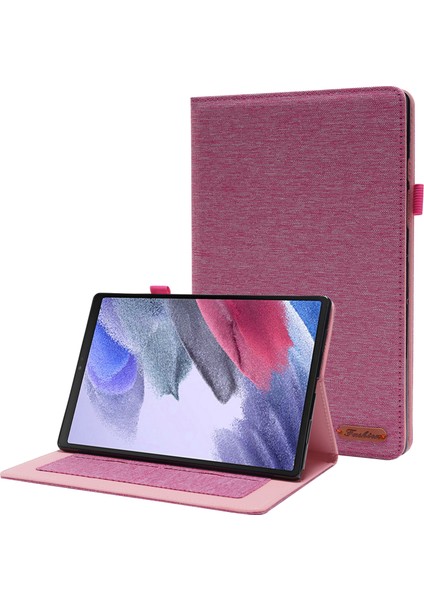 Lenovo Tab M10 (Gen 3) Deri Kılıf Iş Folio Standı Tablet Kılıfı Kart Yuvası Ile-Pembe (Yurt Dışından)