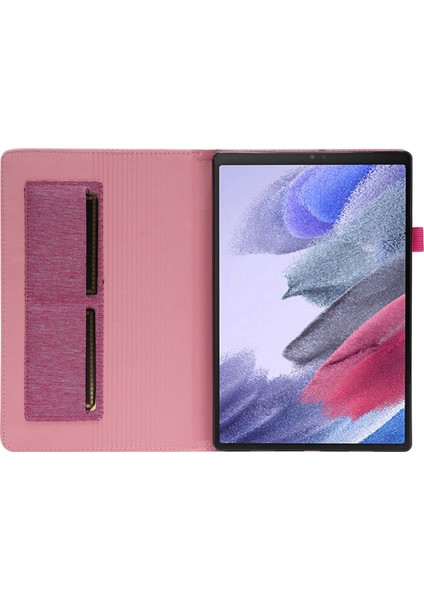 Lenovo Tab M10 (Gen 3) Deri Kılıf Iş Folio Standı Tablet Kılıfı Kart Yuvası Ile-Pembe (Yurt Dışından)