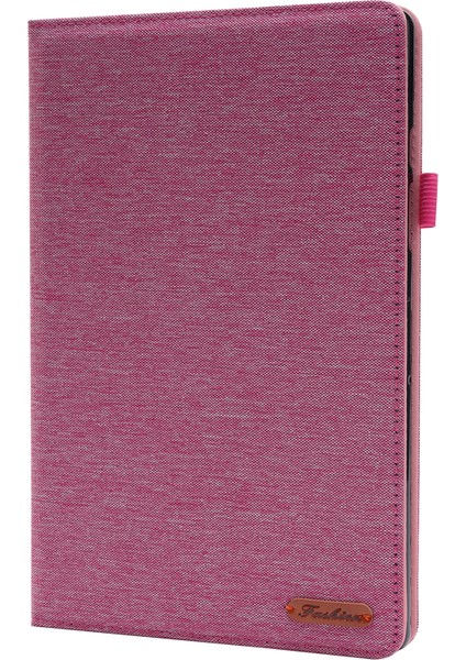 Lenovo Tab M10 (Gen 3) Deri Kılıf Iş Folio Standı Tablet Kılıfı Kart Yuvası Ile-Pembe (Yurt Dışından)