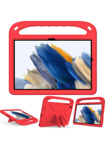 Samsung Galaxy Tab A9+ Kılıf Sap Tasarımı Eva Tablet Kılıfı Kickstand Ile-Kırmızı (Yurt Dışından)