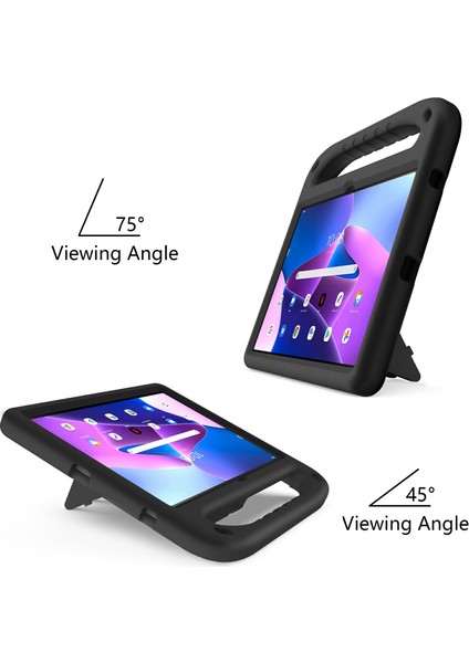 Lenovo Tab M10 Plus (3. Nesil)/xiaoxin Pad 2022 10.6 Inç Düşmeye Karşı Dayanıklı Eva Tablet Kılıfı Destekli El Tutacağı Çizilmeye Dayanıklı Taşınabilir Tablet Kılıfı-Siyah (Yurt Dışından) modelleri