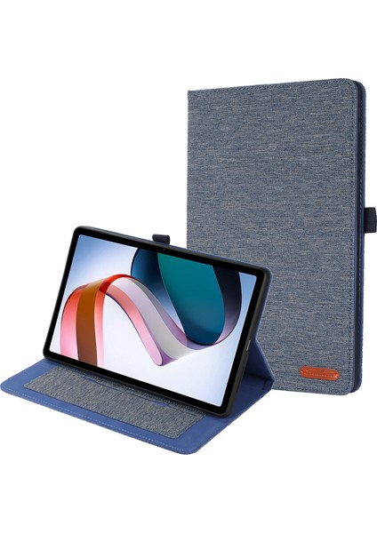 Xiaomi Redmi Pad Se Kılıf Standı Tablet Deri Kılıf Kart Tutucu Ile-Mavi (Yurt Dışından)