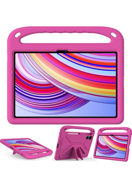 Xiaomi Redmi Pad Pro/redmi Pad Pro 5g/poco Pad Eva Kılıf El Tutacağı Destek Standı Tablet Kılıfı -Gül (Yurt Dışından)