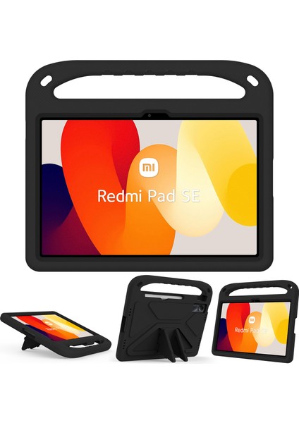 Xiaomi Redmi Pad Se Kılıfı El Tutacağı Düşmeye Karşı Eva Tablet Kickstand Kılıfı-Siyah (Yurt Dışından) fiyatları