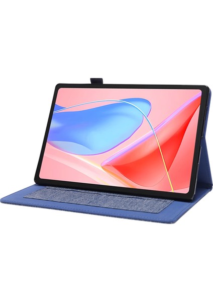Lenovo Tab 10.1(2025)TB-311XU/TAB TB311FU Deri Kılıf Kart Tutucu Kumaş Doku Tablet Standı Kapağı-Mavi (Yurt Dışından) indirimleri